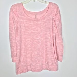 Free People pink shirt 👚 blouse size M/M